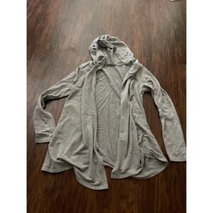 Womens small grey flowy cardigan sweater